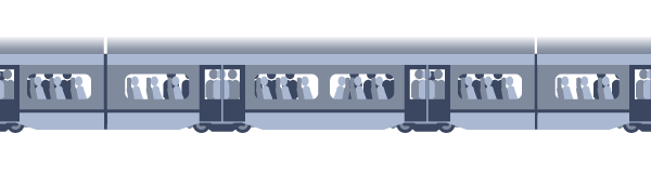 Standing Only Train Carriage